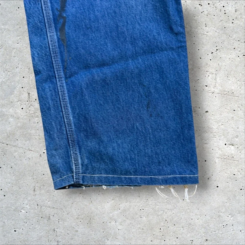 Carhartt FRB13DNM Flame Resistant Denim Jeans Men 38x32 Measure 38x30 Dungaree